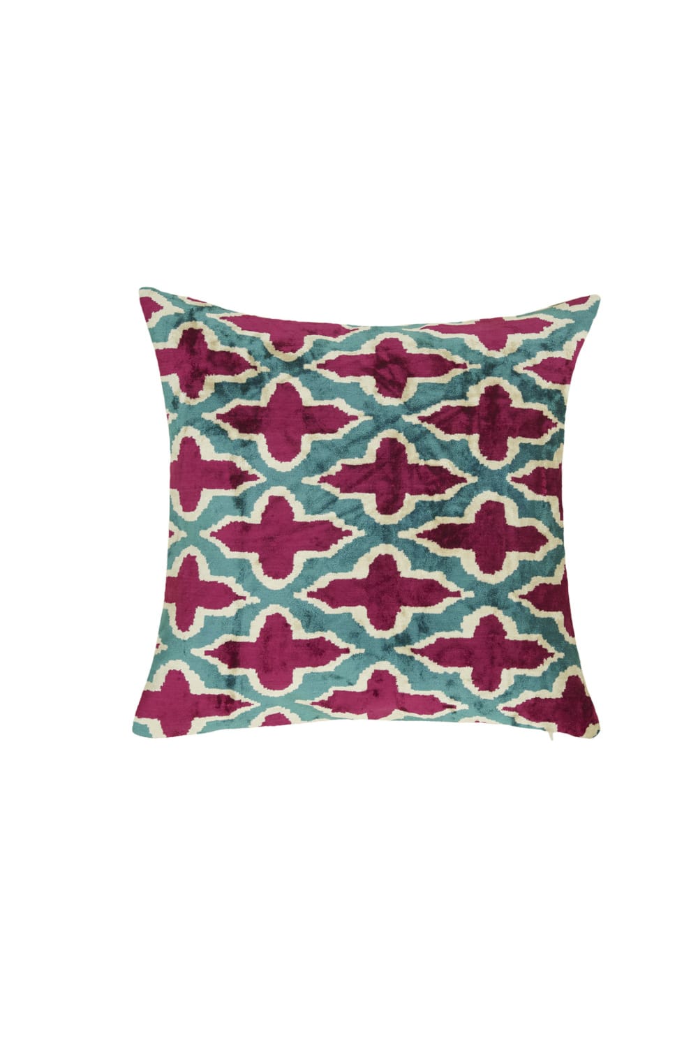 La Casa Antica-İpek Kadife İkat Yastık Kılıfı (50x50cm)-Yastık Kılıfı-1-Milagron.com