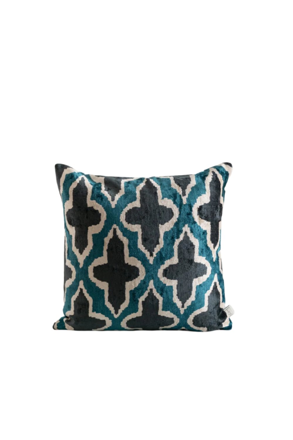 La Casa Antica-İpek Kadife İkat Yastık Kılıfı (50x50cm)-Yastık Kılıfı-1-Milagron.com