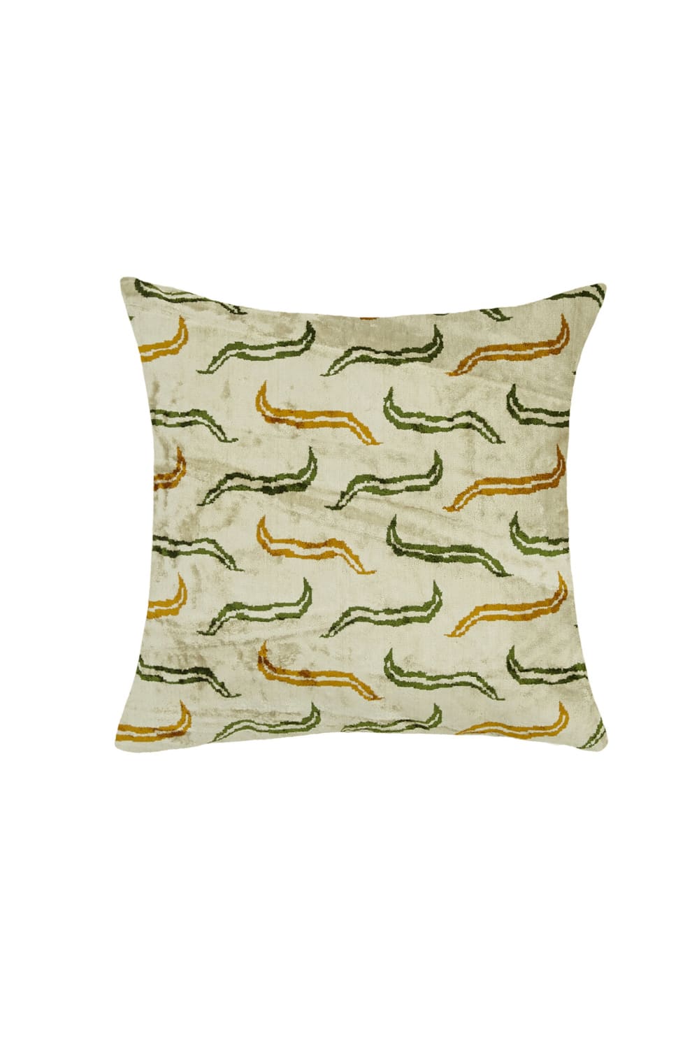 La Casa Antica-İpek Kadife İkat Yastık Kılıfı (50x50cm)-Yastık Kılıfı-1-Milagron.com