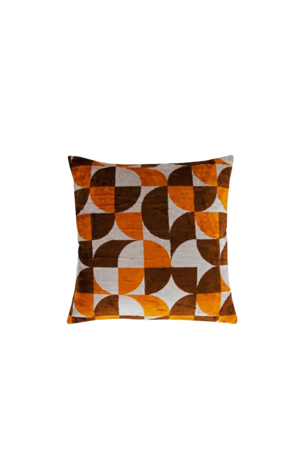 La Casa Antica-İpek Kadife İkat Yastık Kılıfı (50x50cm)-Yastık Kılıfı-1-Milagron.com