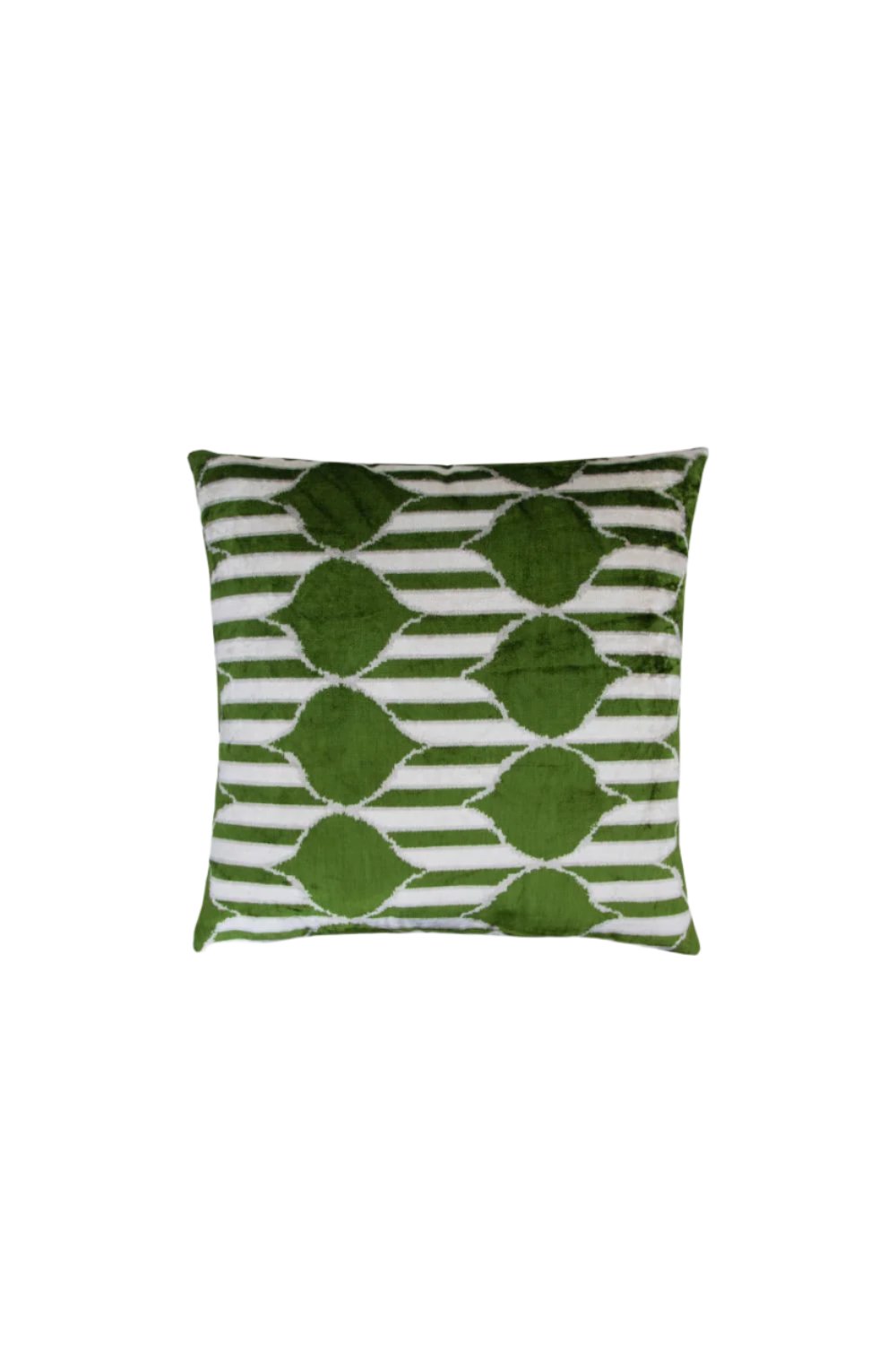 La Casa Antica-İpek Kadife İkat Yastık Kılıfı (50x50cm)-Yastık Kılıfı-1-Milagron.com