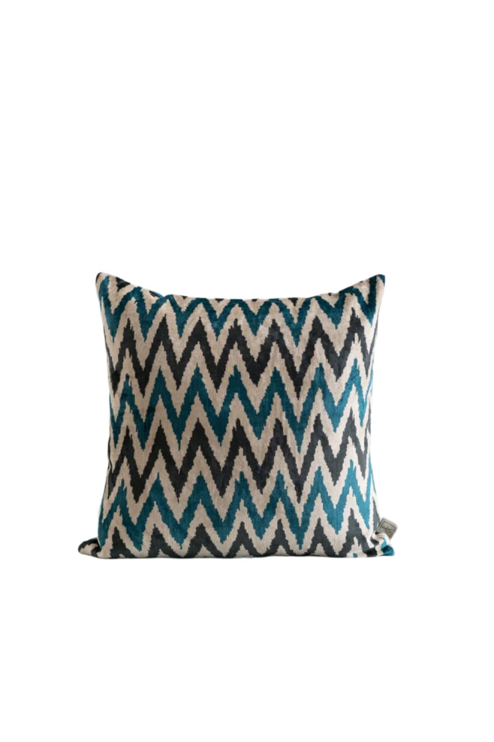 La Casa Antica-İpek Kadife İkat Yastık Kılıfı (50x50cm)-Yastık Kılıfı-1-Milagron.com