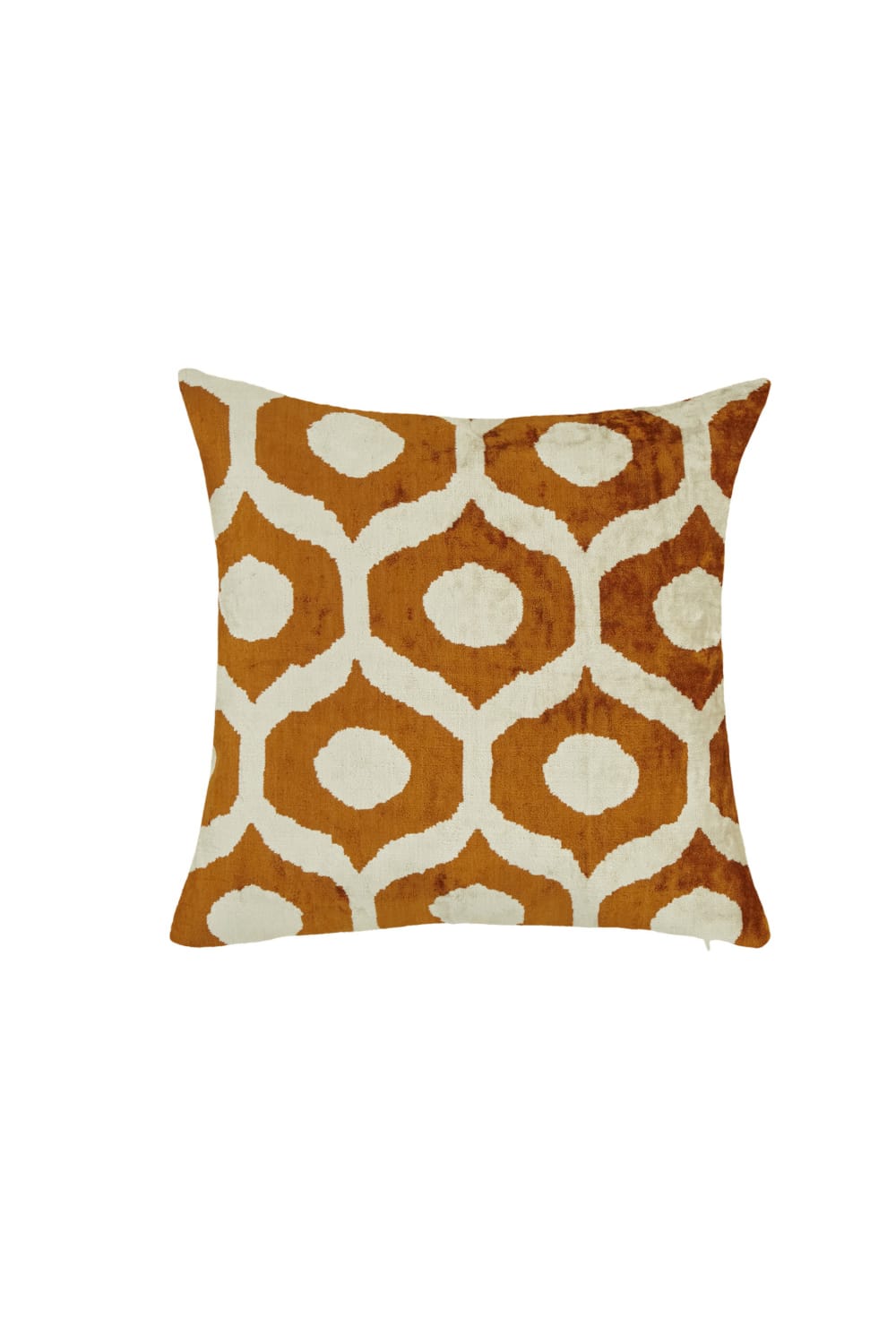 La Casa Antica-İpek Kadife İkat Yastık Kılıfı (50x50cm)-Yastık Kılıfı-1-Milagron.com