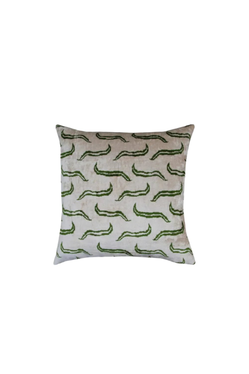 La Casa Antica-İpek Kadife İkat Yastık Kılıfı (50x50cm)-Yastık Kılıfı-1-Milagron.com