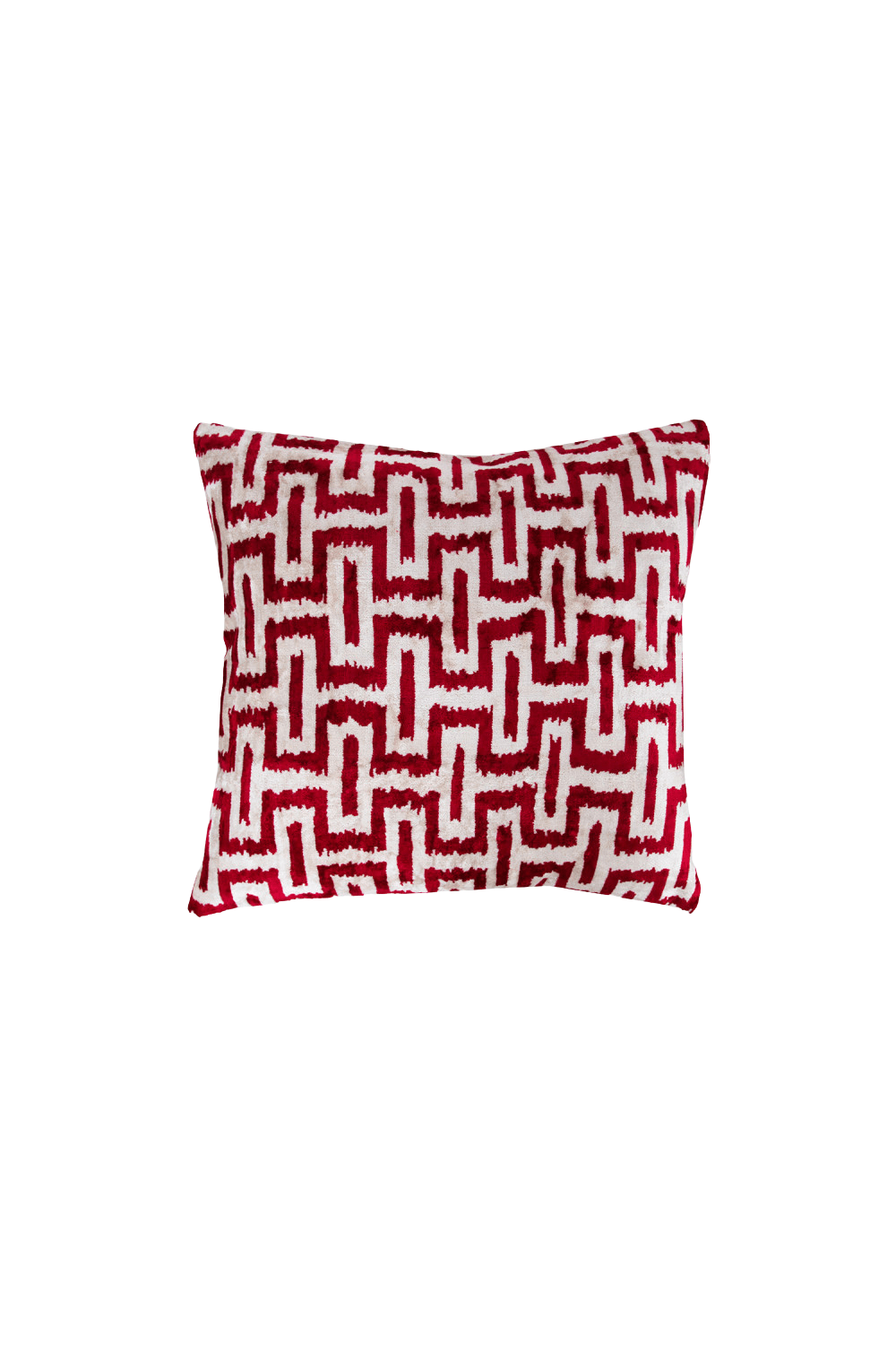 La Casa Antica-İpek Kadife İkat Yastık Kılıfı (50x50cm)-Yastık Kılıfı-1-Milagron.com