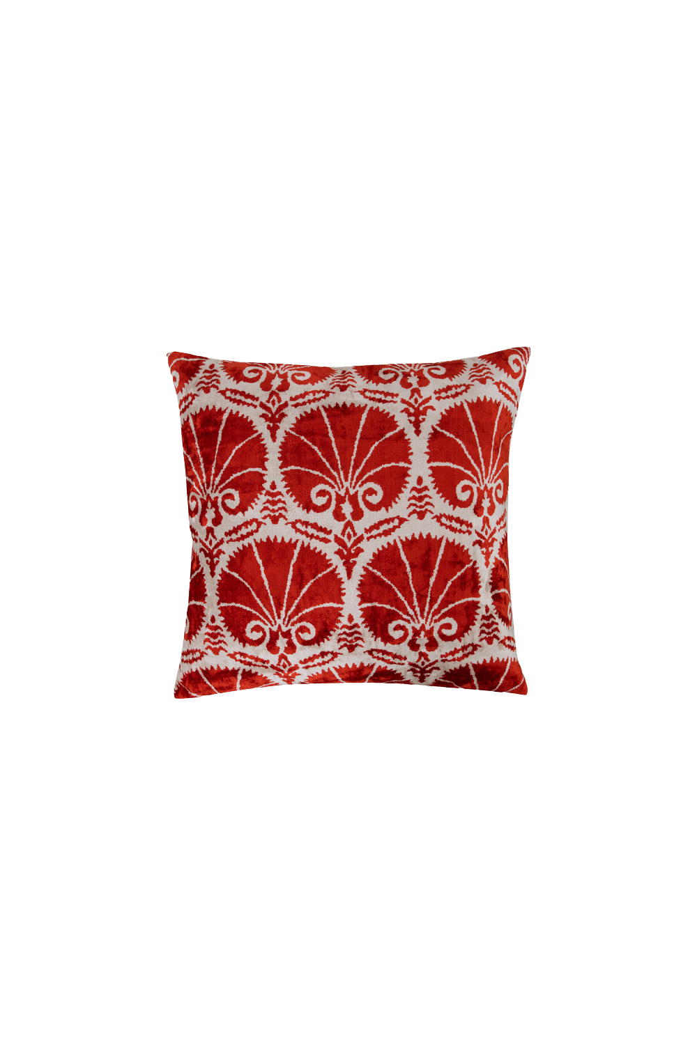 La Casa Antica-İpek Kadife İkat Yastık Kılıfı (50x50cm)-Yastık Kılıfı-1-Milagron.com