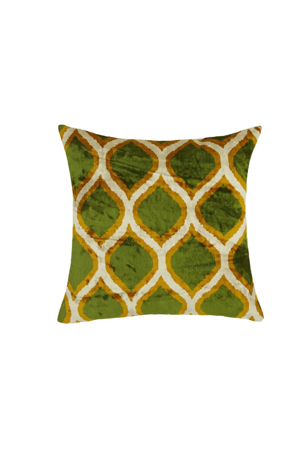 La Casa Antica-İpek Kadife İkat Yastık Kılıfı (50x50cm)-Yastık Kılıfı-1-Milagron.com