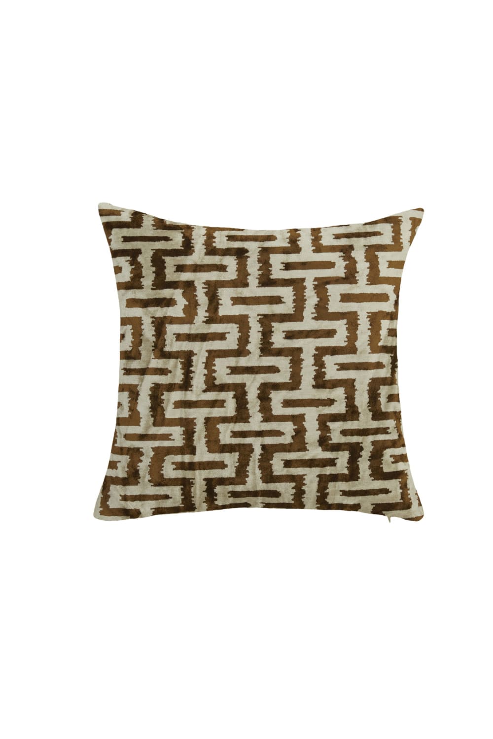 La Casa Antica-İpek Kadife İkat Yastık Kılıfı (50x50cm)-Yastık Kılıfı-1-Milagron.com