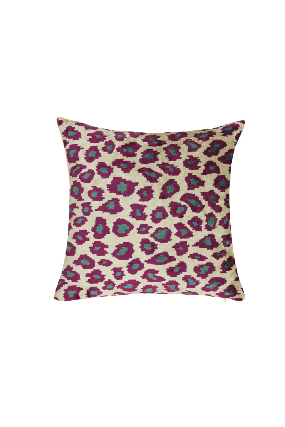 La Casa Antica-İpek Kadife İkat Yastık Kılıfı (50x50cm)-Yastık Kılıfı-1-Milagron.com