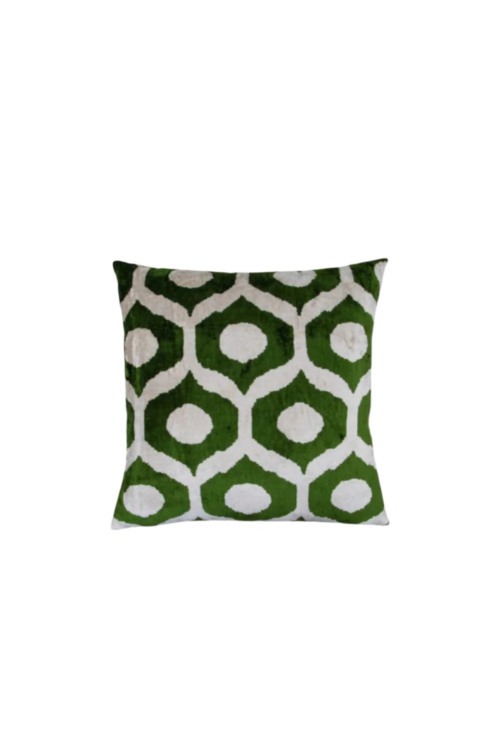 La Casa Antica-İpek Kadife İkat Yastık Kılıfı (50x50cm)-Yastık Kılıfı-1-Milagron.com