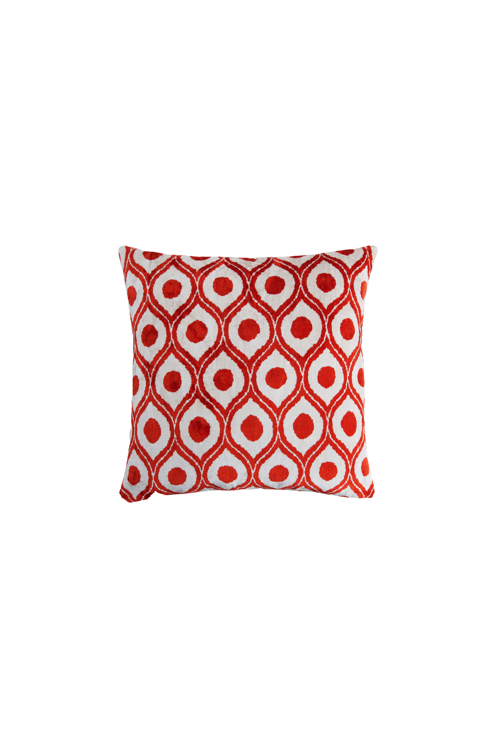 La Casa Antica-İpek Kadife İkat Yastık Kılıfı (50x50cm)-Yastık Kılıfı-1-Milagron.com