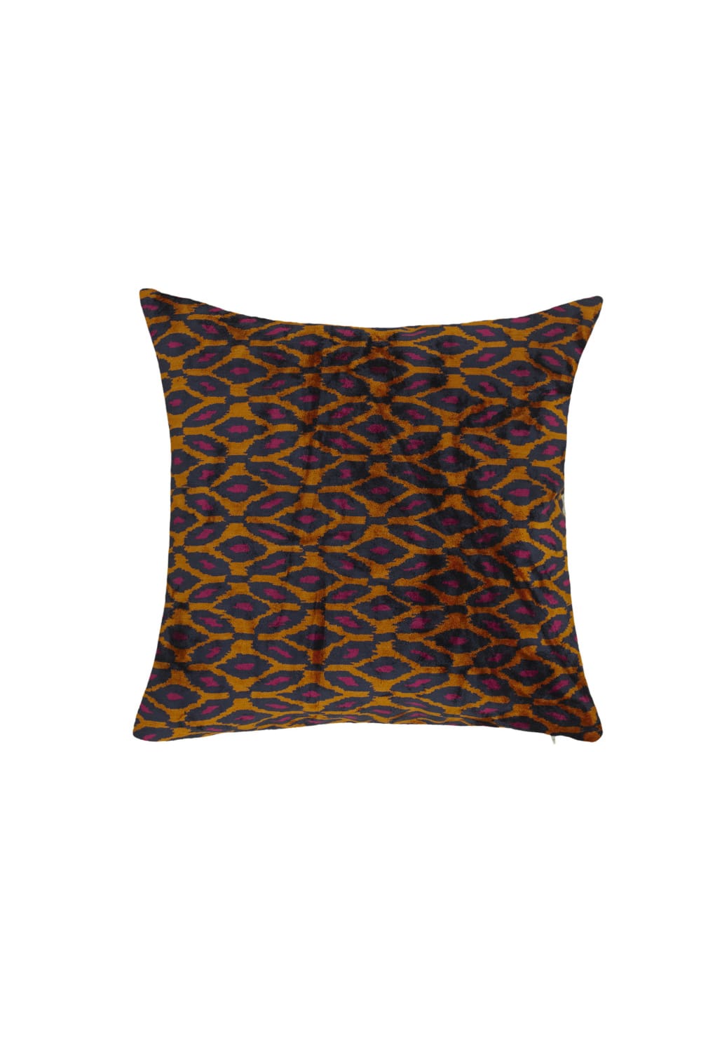 La Casa Antica-İpek Kadife İkat Yastık Kılıfı (50x50cm)-Yastık Kılıfı-1-Milagron.com