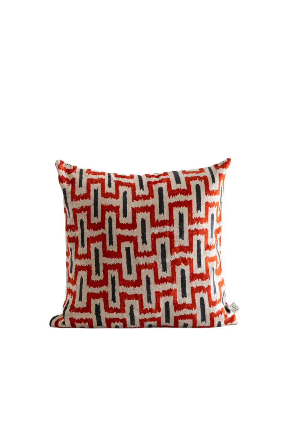 La Casa Antica-İpek Kadife İkat Yastık Kılıfı (50x50cm)-Yastık Kılıfı-1-Milagron.com