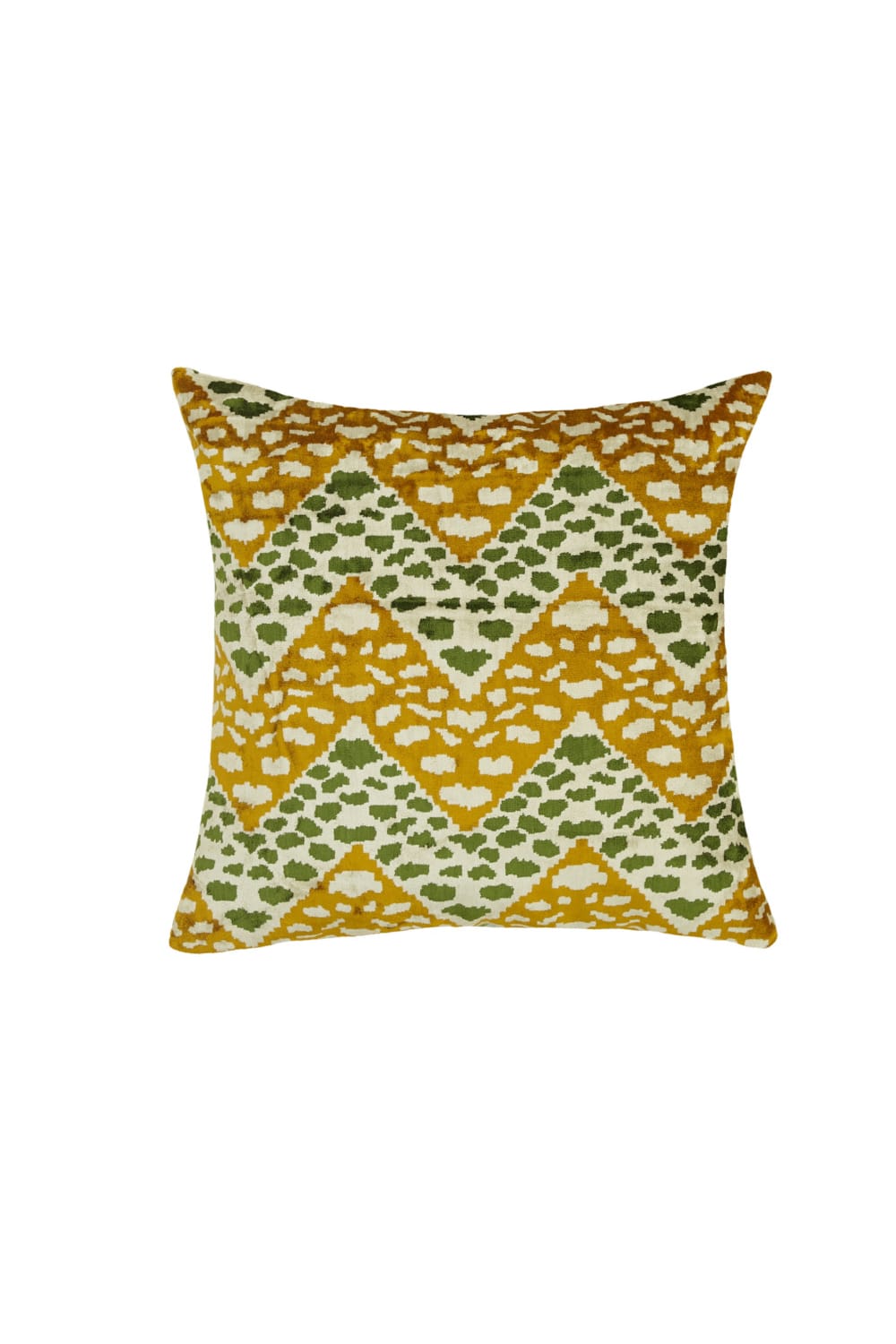 La Casa Antica-İpek Kadife İkat Yastık Kılıfı (50x50cm)-Yastık Kılıfı-1-Milagron.com