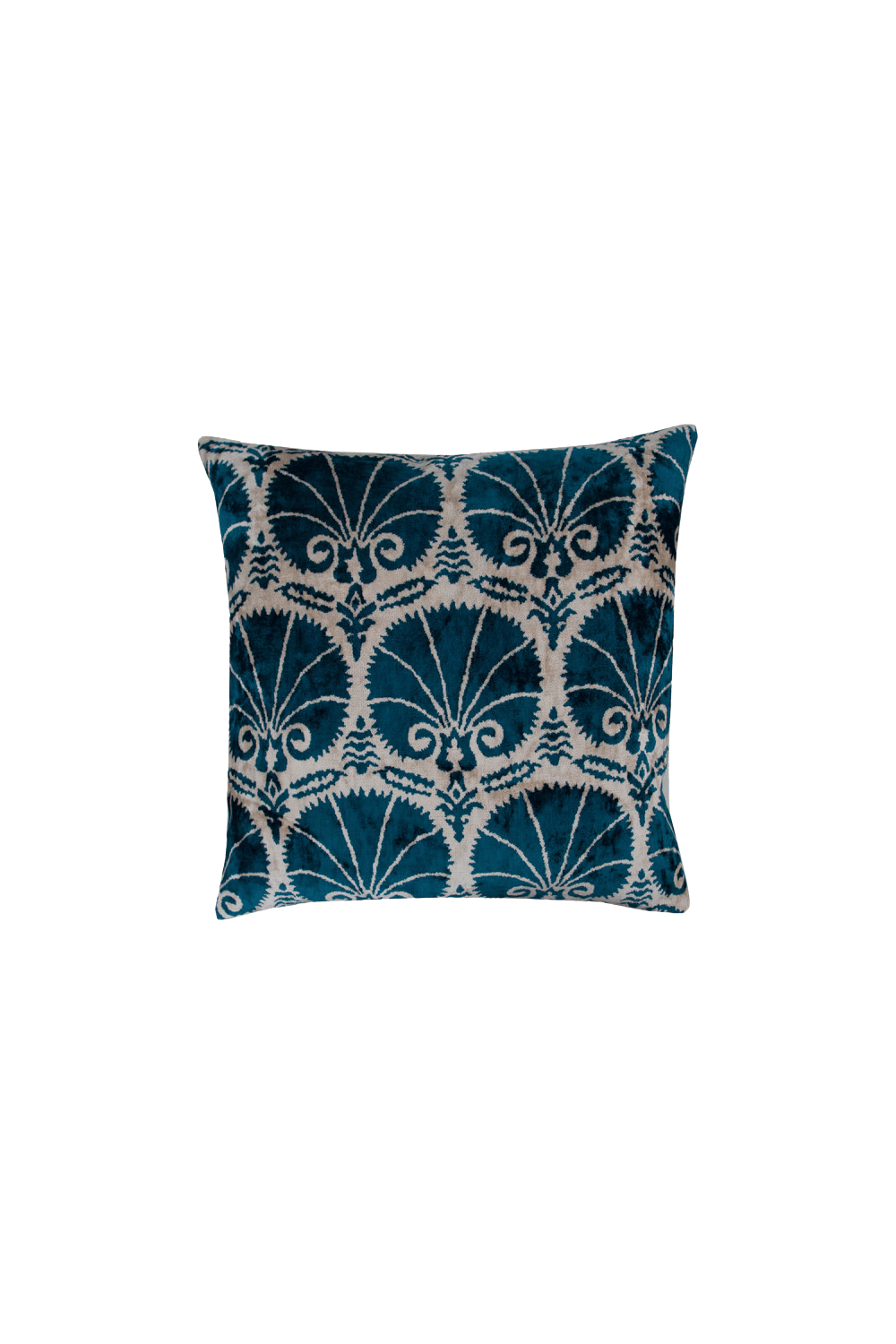 La Casa Antica-İpek Kadife İkat Yastık Kılıfı (50x50cm)-Yastık Kılıfı-1-Milagron.com