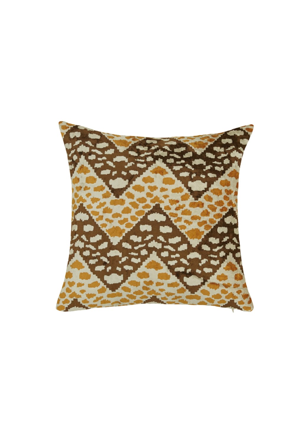 La Casa Antica-İpek Kadife İkat Yastık Kılıfı (50x50cm)-Yastık Kılıfı-1-Milagron.com