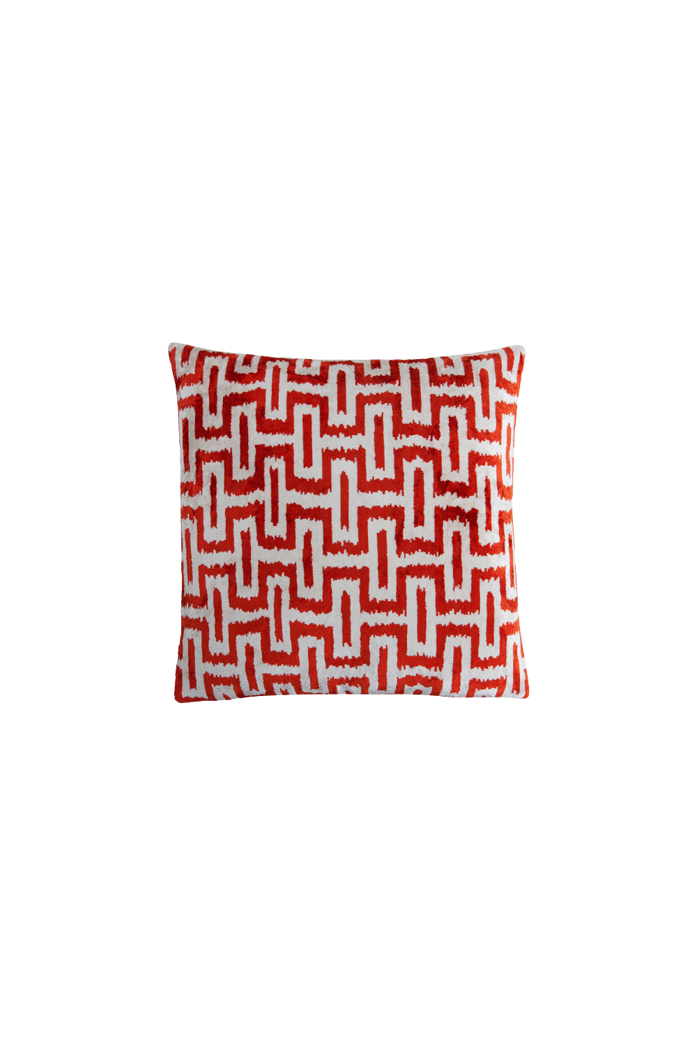 La Casa Antica-İpek Kadife İkat Yastık Kılıfı (50x50cm)-Yastık Kılıfı-1-Milagron.com