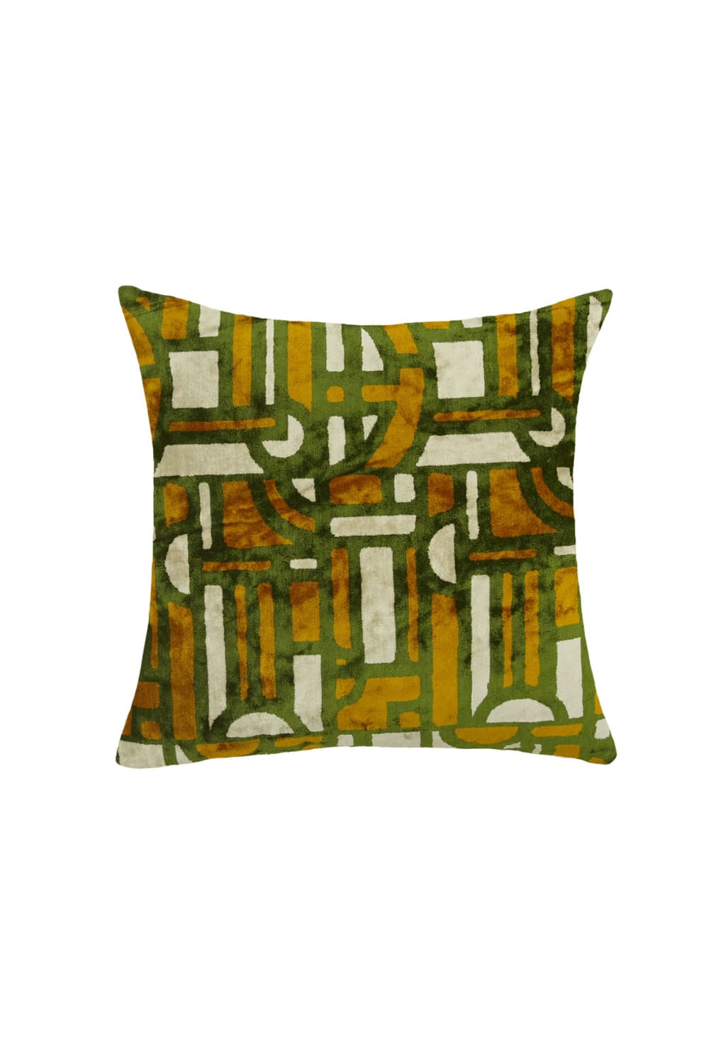 La Casa Antica-İpek Kadife İkat Yastık Kılıfı (50x50cm)-Yastık Kılıfı-1-Milagron.com