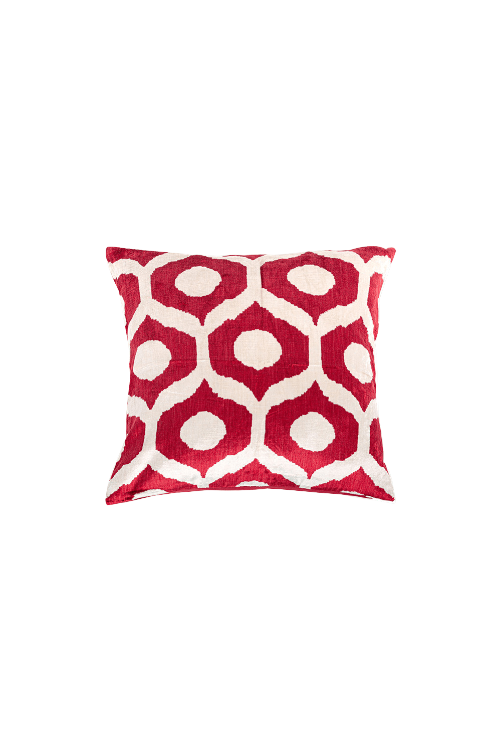 La Casa Antica-İpek Kadife İkat Yastık Kılıfı (50x50cm)-Yastık Kılıfı-1-Milagron.com