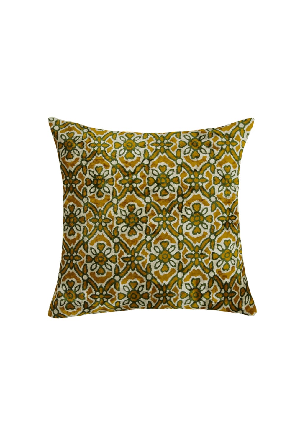 La Casa Antica-İpek Kadife İkat Yastık Kılıfı (50x50cm)-Yastık Kılıfı-1-Milagron.com