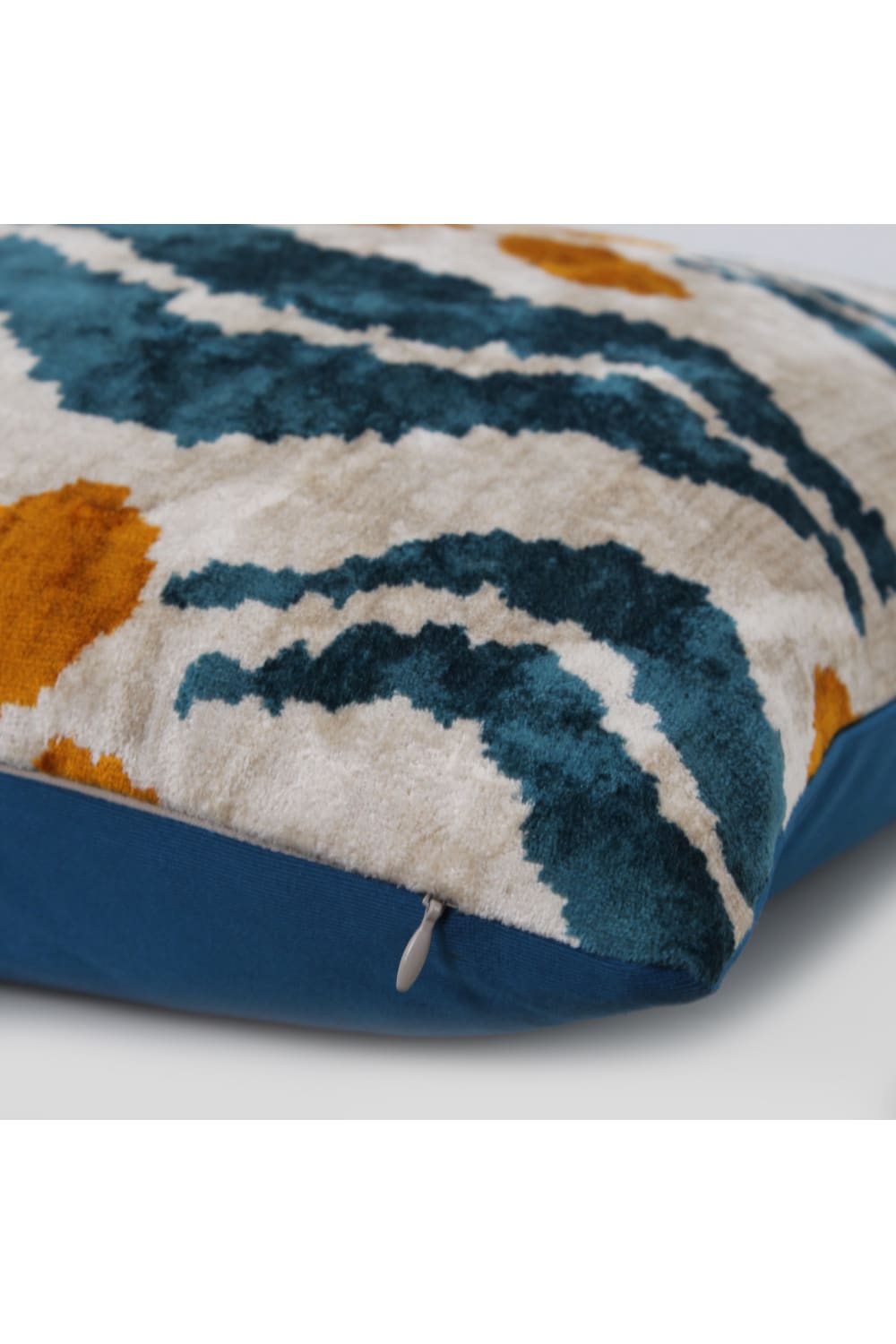 La Casa Antica-İpek Kadife İkat Yastık Kılıfı (50x50cm)-Yastık Kılıfı-2-Milagron.com