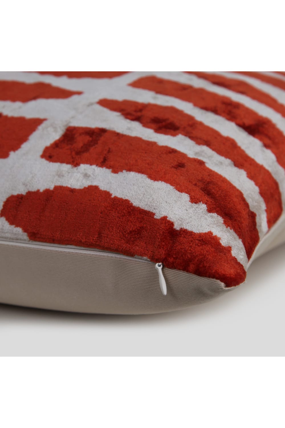 La Casa Antica-İpek Kadife İkat Yastık Kılıfı (50x50cm)-Yastık Kılıfı-2-Milagron.com