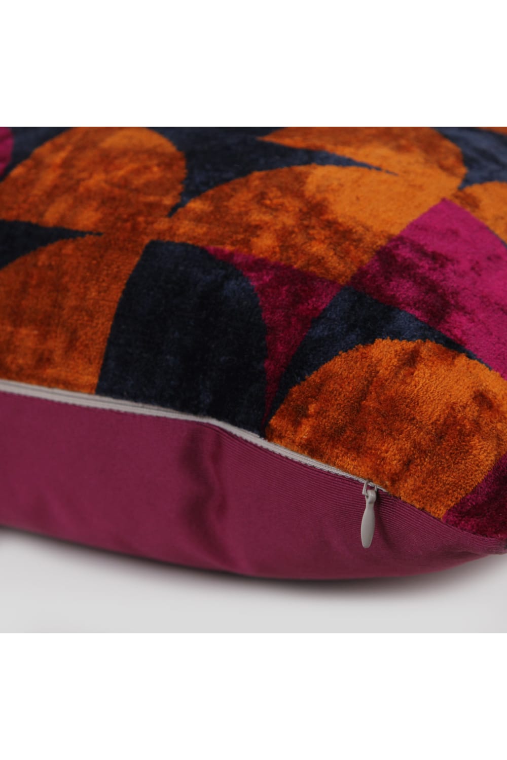 La Casa Antica-İpek Kadife İkat Yastık Kılıfı (50x50cm)-Yastık Kılıfı-2-Milagron.com