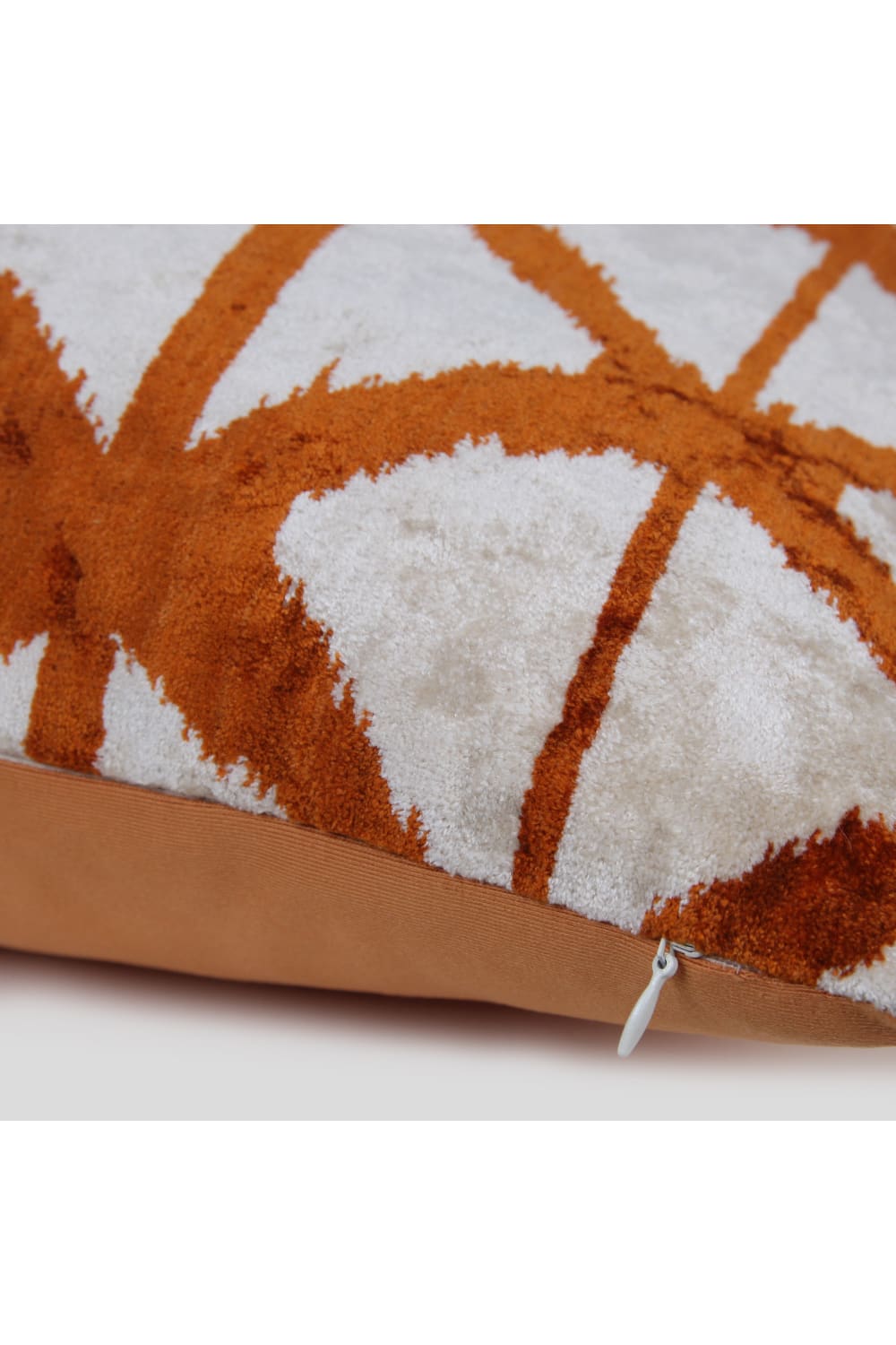 La Casa Antica-İpek Kadife İkat Yastık Kılıfı (50x50cm)-Yastık Kılıfı-2-Milagron.com