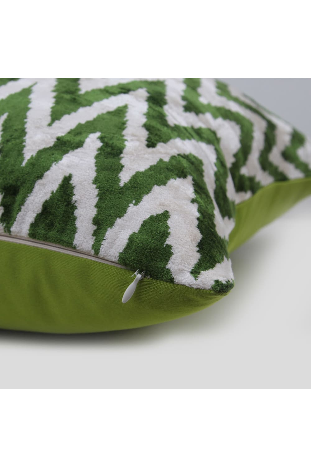 La Casa Antica-İpek Kadife İkat Yastık Kılıfı (50x50cm)-Yastık Kılıfı-2-Milagron.com