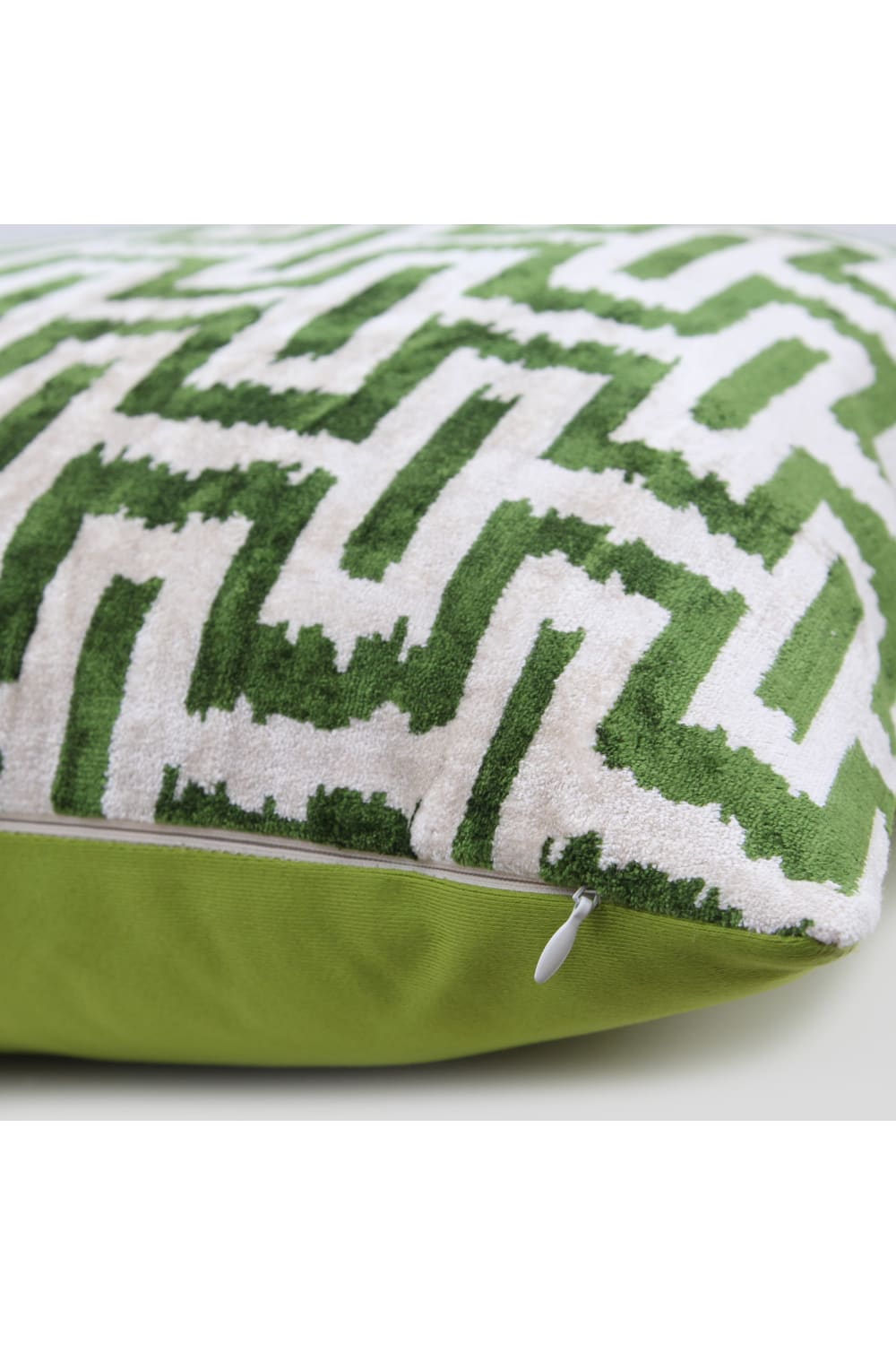 La Casa Antica-İpek Kadife İkat Yastık Kılıfı (50x50cm)-Yastık Kılıfı-2-Milagron.com