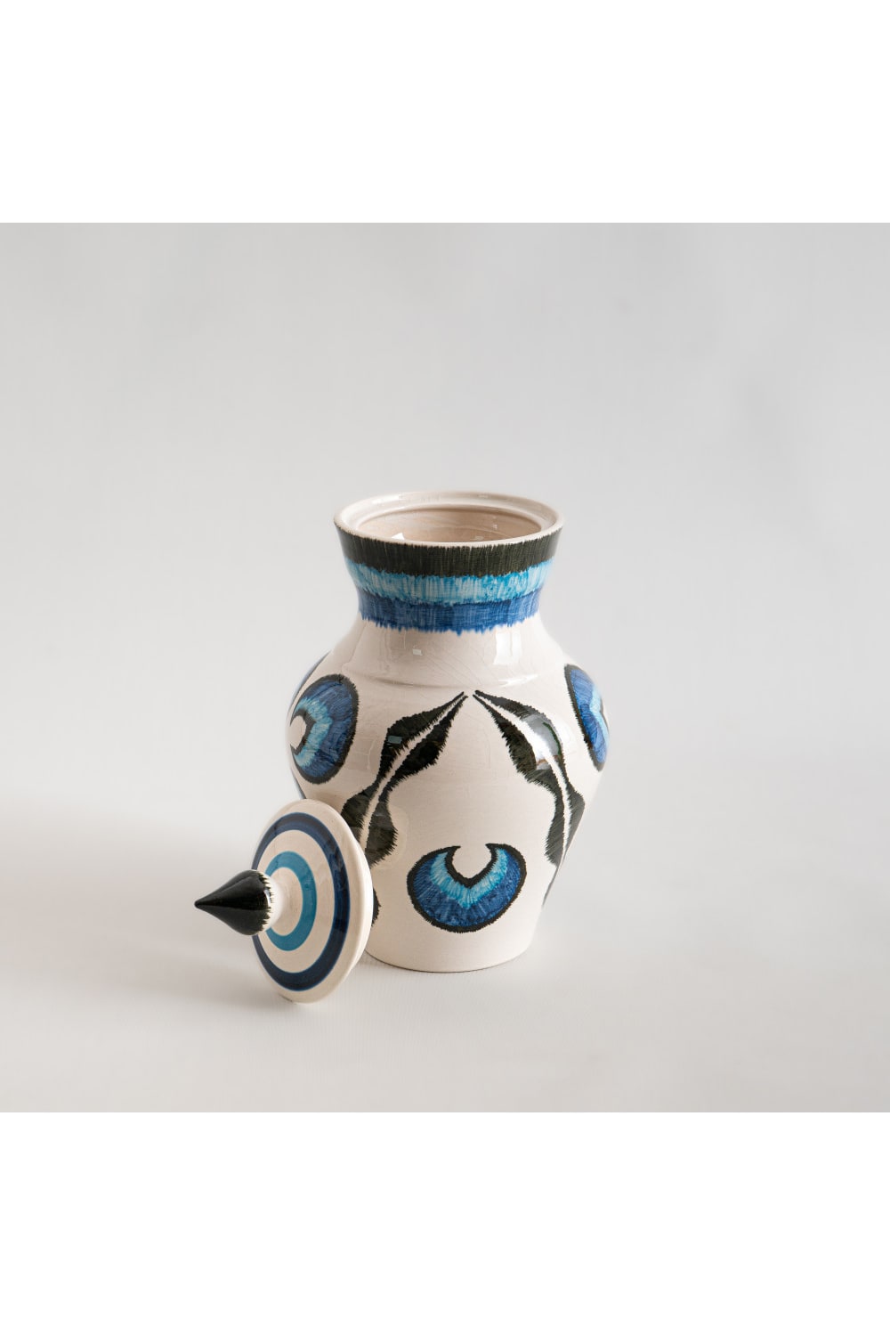 La Casa Antica-Seramik Vazo Chintamani Mavi 30cm-Vazo-2-Milagron.com