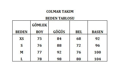 Colmar Gömlek BüstiYer Şort Takim
