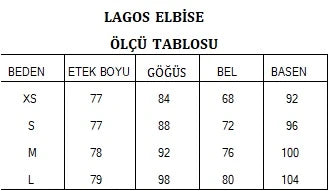 Lagos Uzun Kuşaklı Elbise