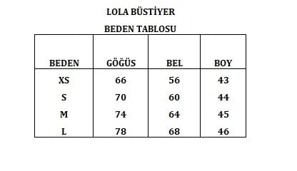 Lola Balenli Büstiyer