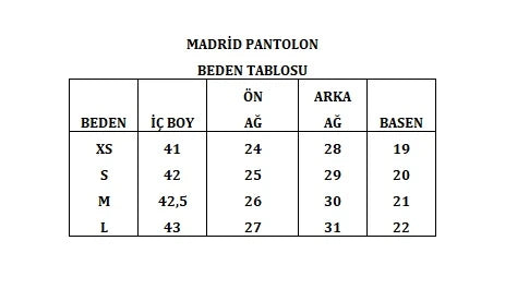 Madrid Streç Yandan Fermuarlı Kapri Pantolon