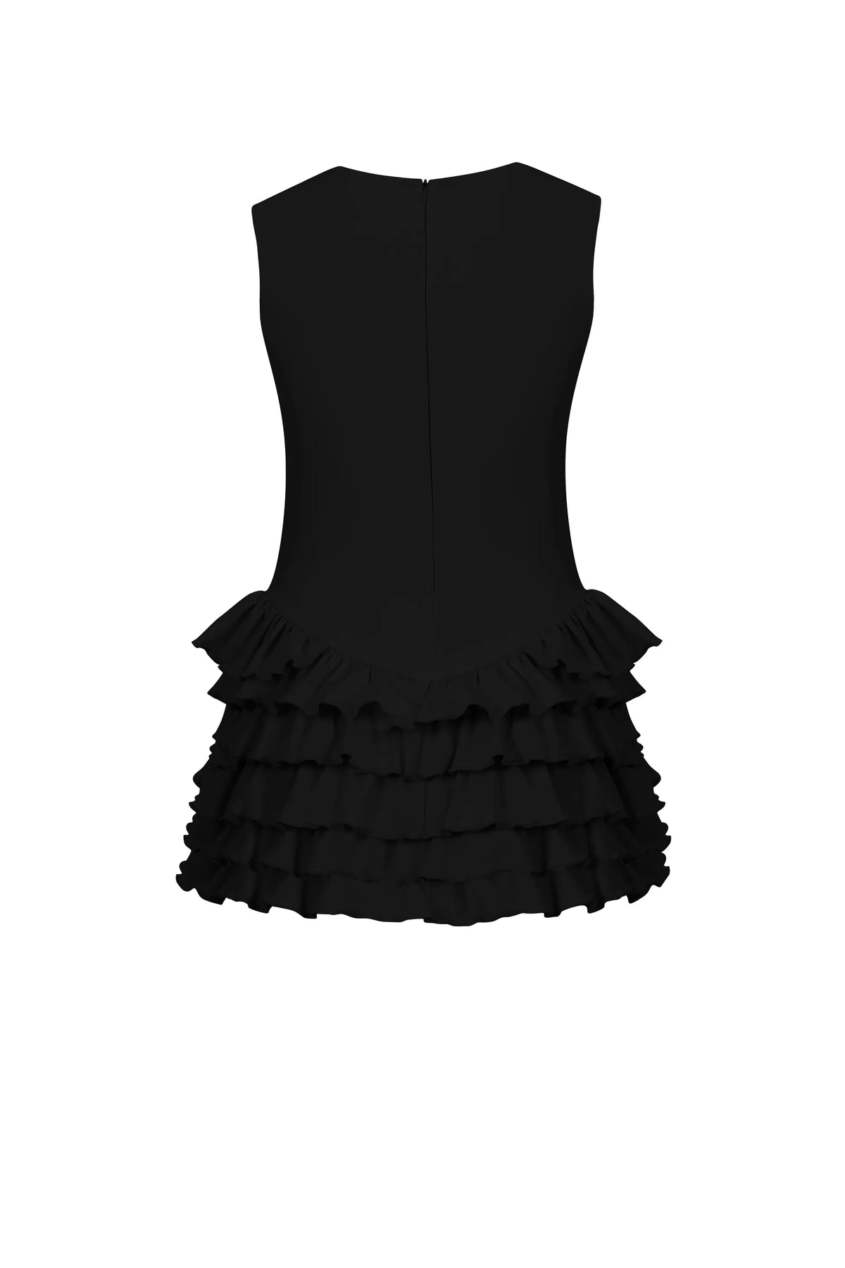 Sardinya Halter Yaka Fırfırlı Şortlu Elbise