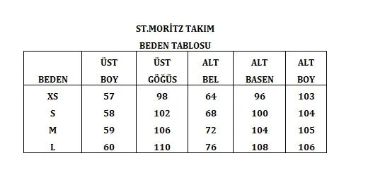 St. Moritz Eşofman Takımı