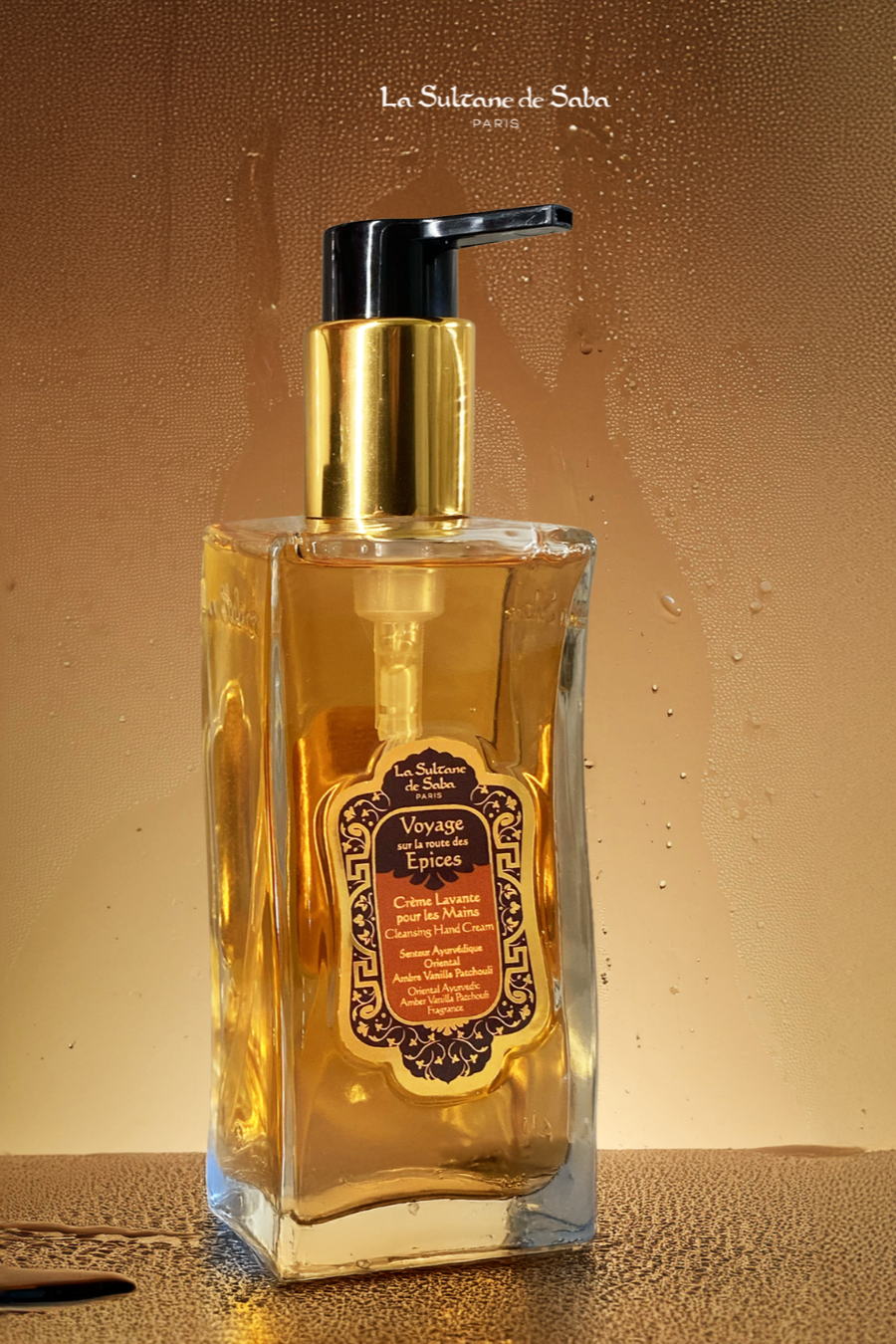 La Sultane De Saba-Cleansing Hand Cream Ayurvedic Amber Vanilla Patchouli Spices-El Kremi-1-Milagron.com