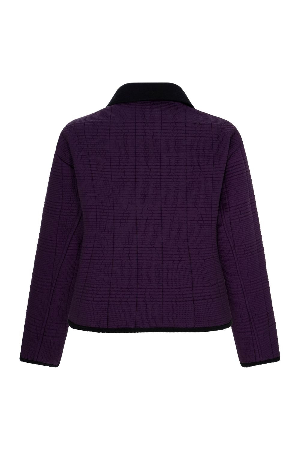 Kapitone Ceket Mor Renk - 2