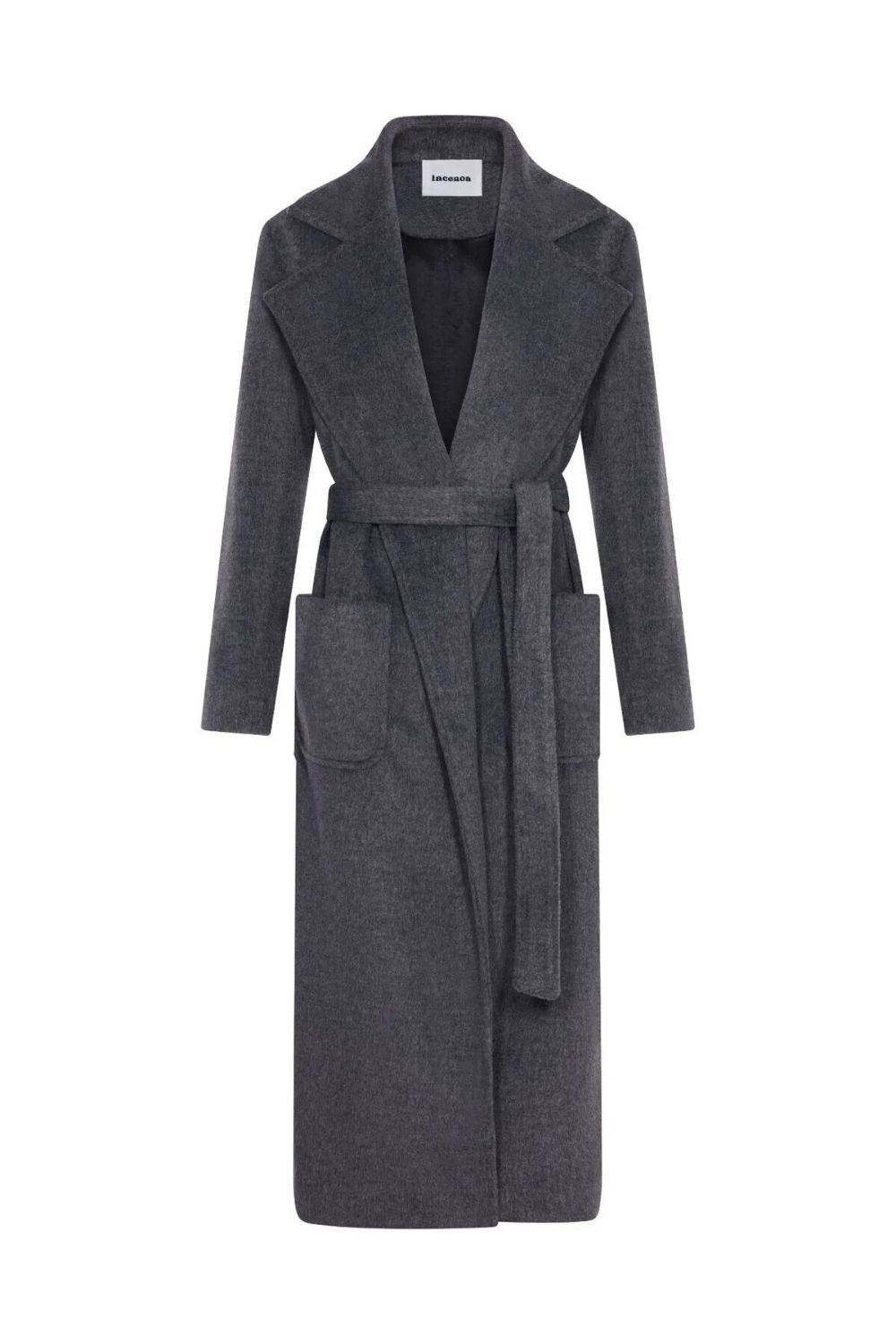 Kruvaze Kaşe Kaban Gri - 0