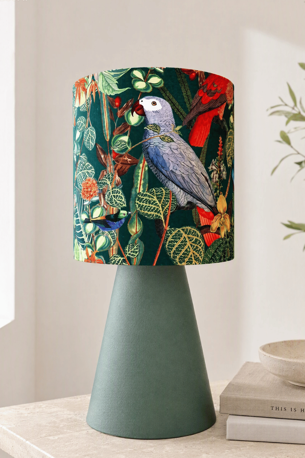Parrot Jardin Papağan Desenli Abajur - 0