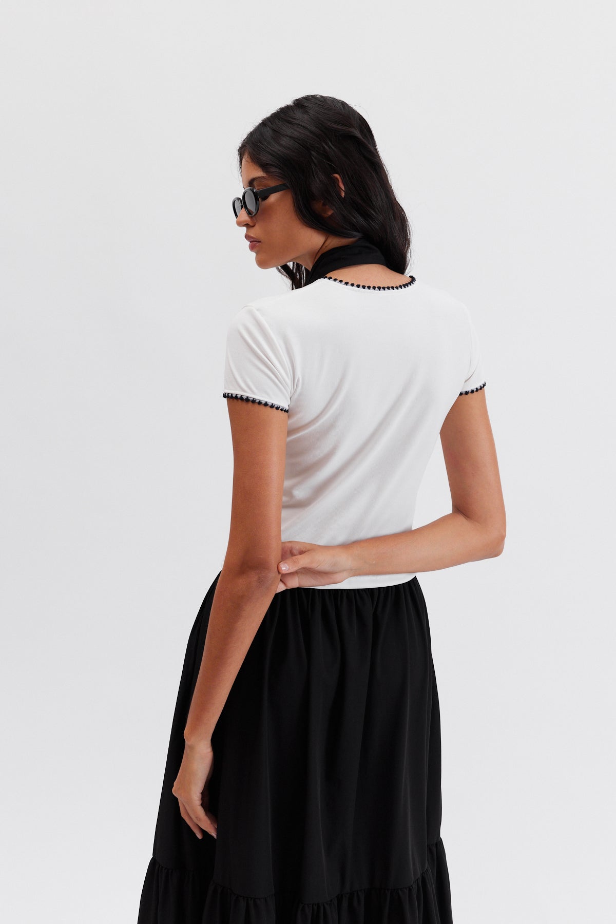 Belinda Süs Şeritli T-Shirt