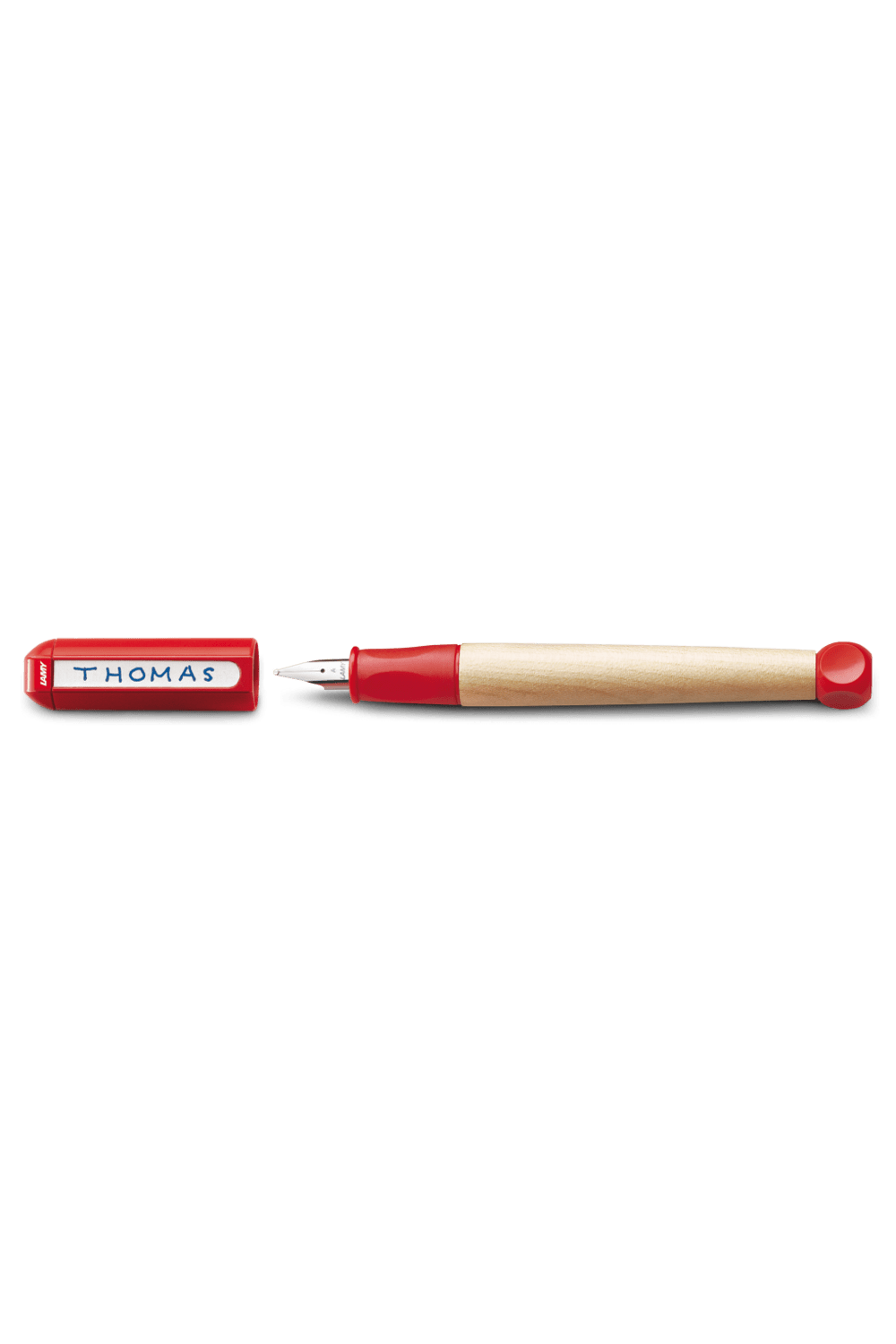 Lamy-Abc Dolma Kalem Ahşap Gövde Kırmızı-Dolma Kalem-1-Milagron.com