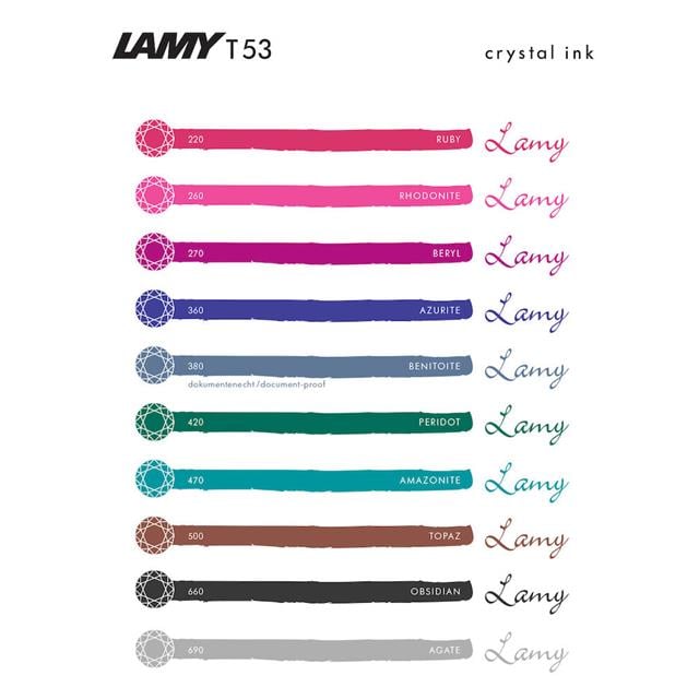 Lamy-Lamy Crystal T53 Şişe Mürekkep 30ml Benitoite-Şişe Mürekkep-2-Milagron.com