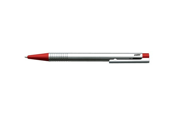 Lamy-Logo Tükenmez Kalem Paslanmaz Çelik Kırmızı-Tükenmez Kalem-1-Milagron.com