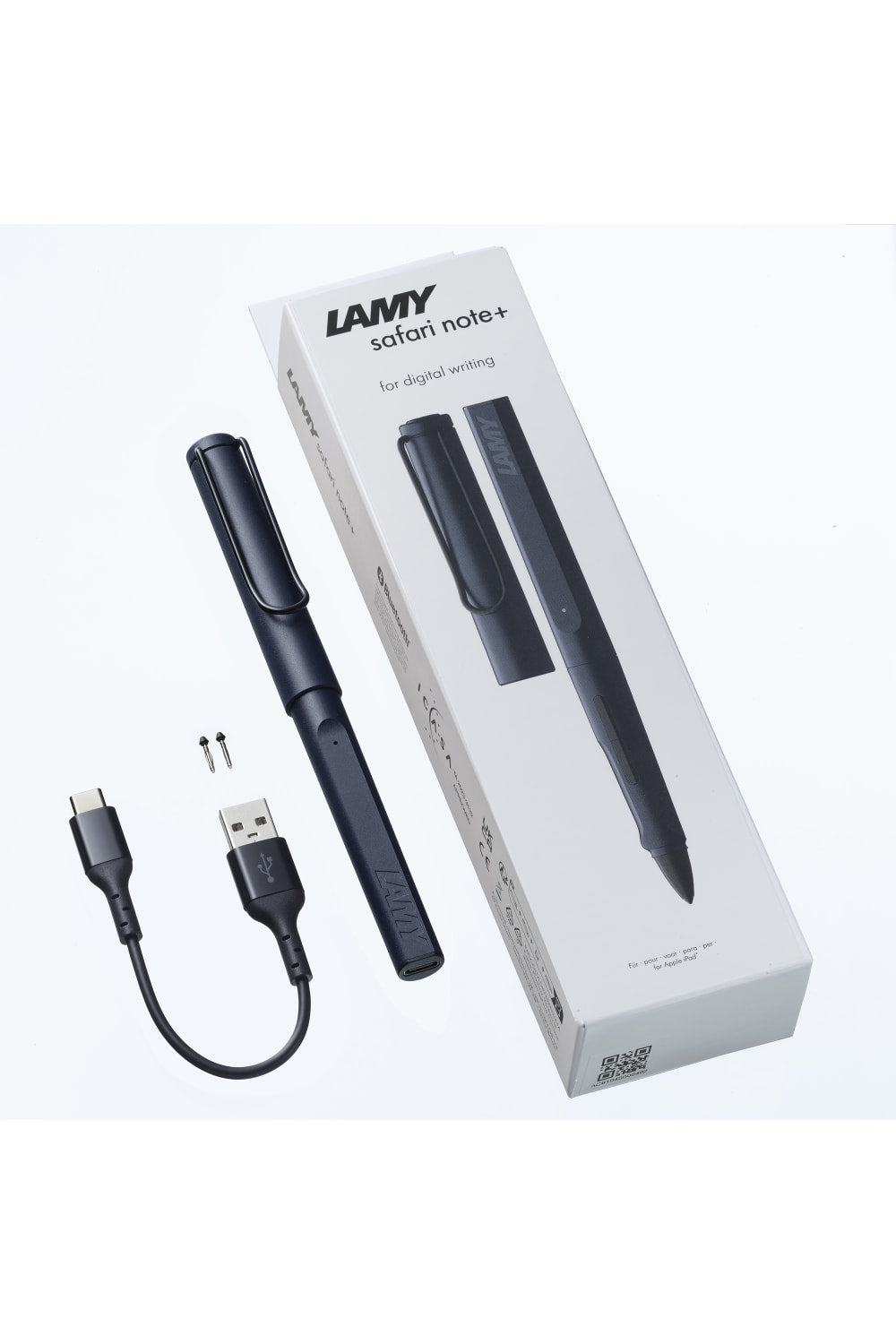 Lamy-Safari Note + Ipad Tablet Kalemi Çelik Siyah (Mavi Tonlu)-Dijital Kalem-7-Milagron.com