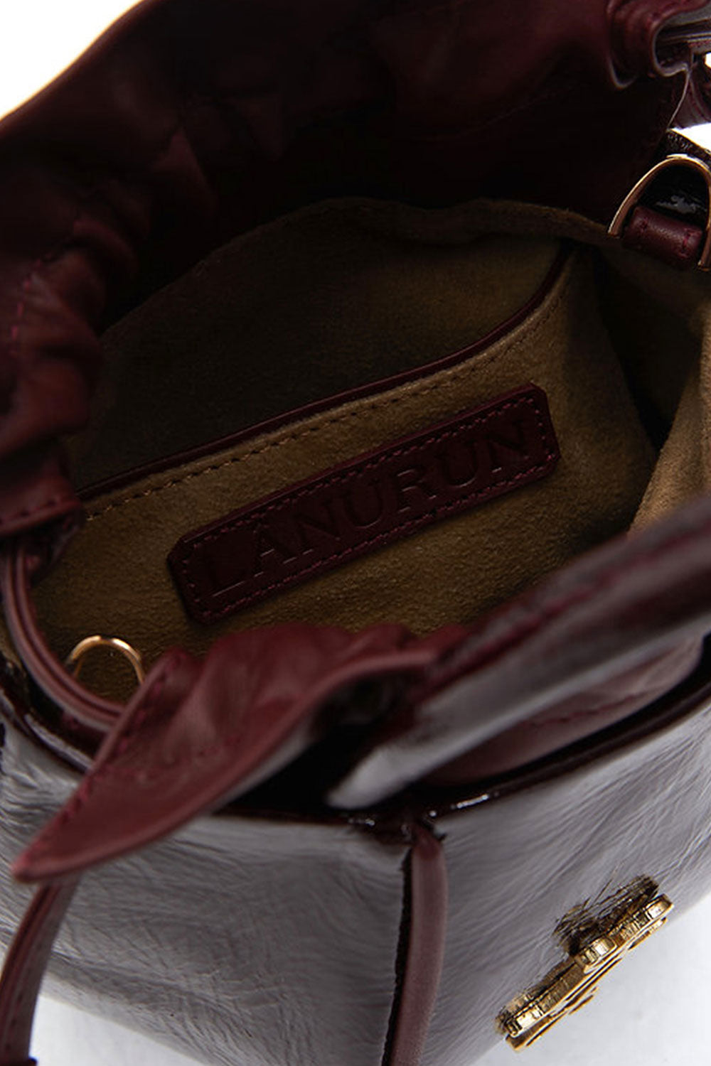 Lanurun-Alin Bordo Deri Kadın Omuz Çantası-Omuz Çantası-6-Milagron.com