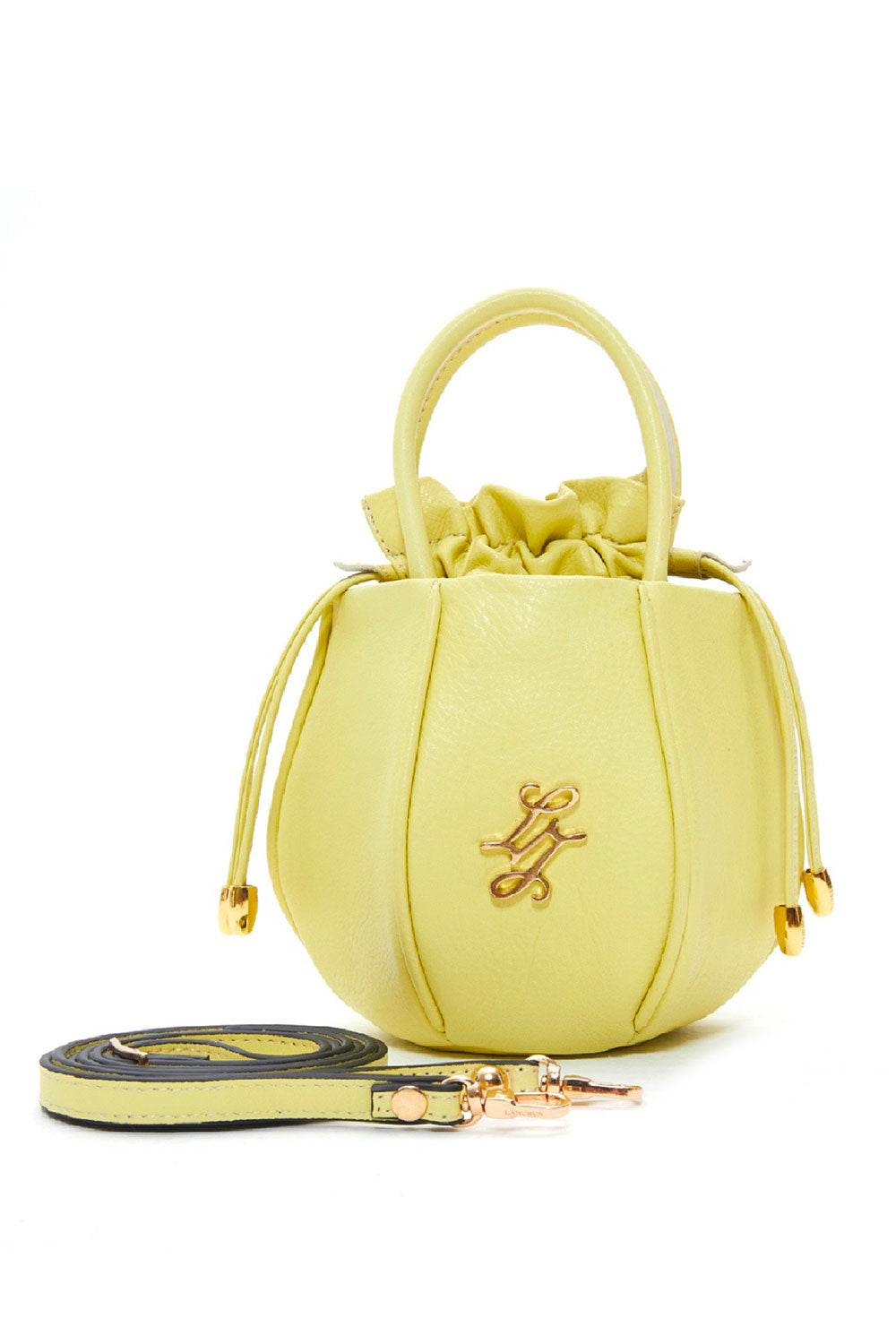 Lanurun-Alin Sarı Deri Kadın Omuz Çantası-Omuz Çantası-1-Milagron.com