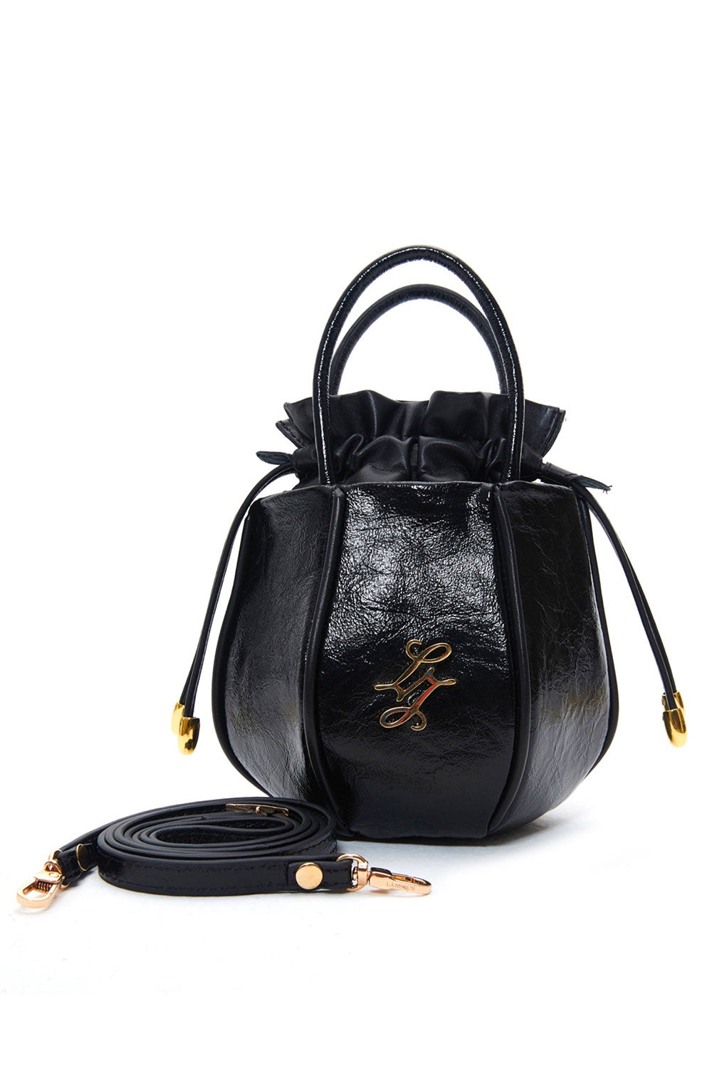 Lanurun-Alin Siyah Deri Kadın Omuz Çantası-Omuz Çantası-1-Milagron.com