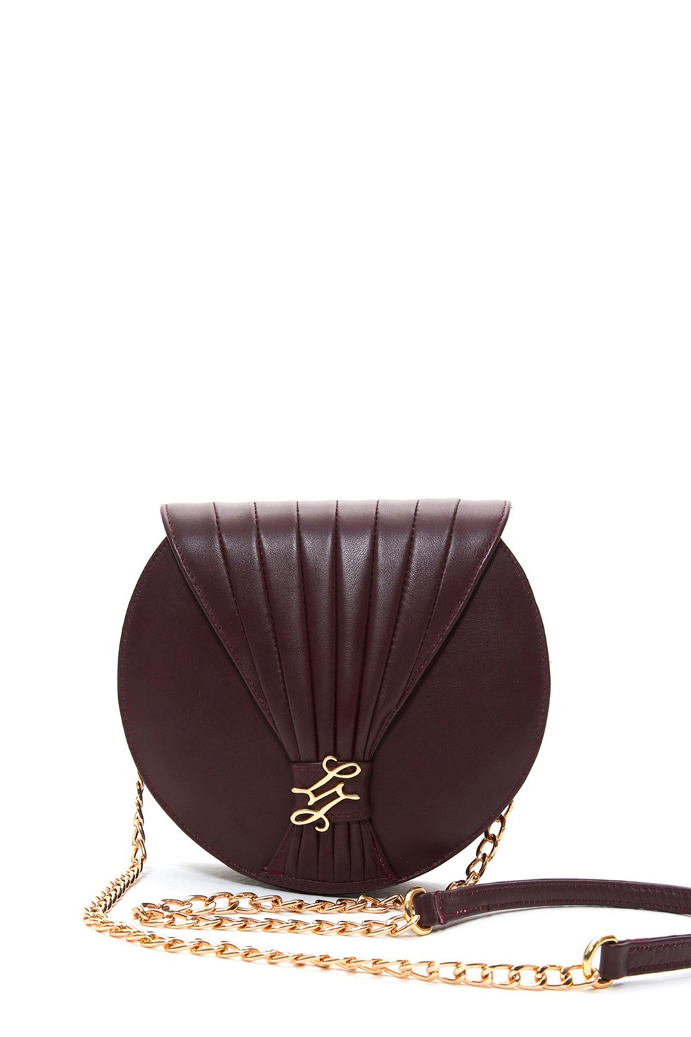 Lanurun-Anora Bordo Deri Kadın Omuz Çantası-Omuz Çantası-3-Milagron.com